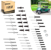 10L0L Complete Body Rivet Kit for EZGO TXT (1994-Up) - Includes 10 X-Mas Tree Fasteners